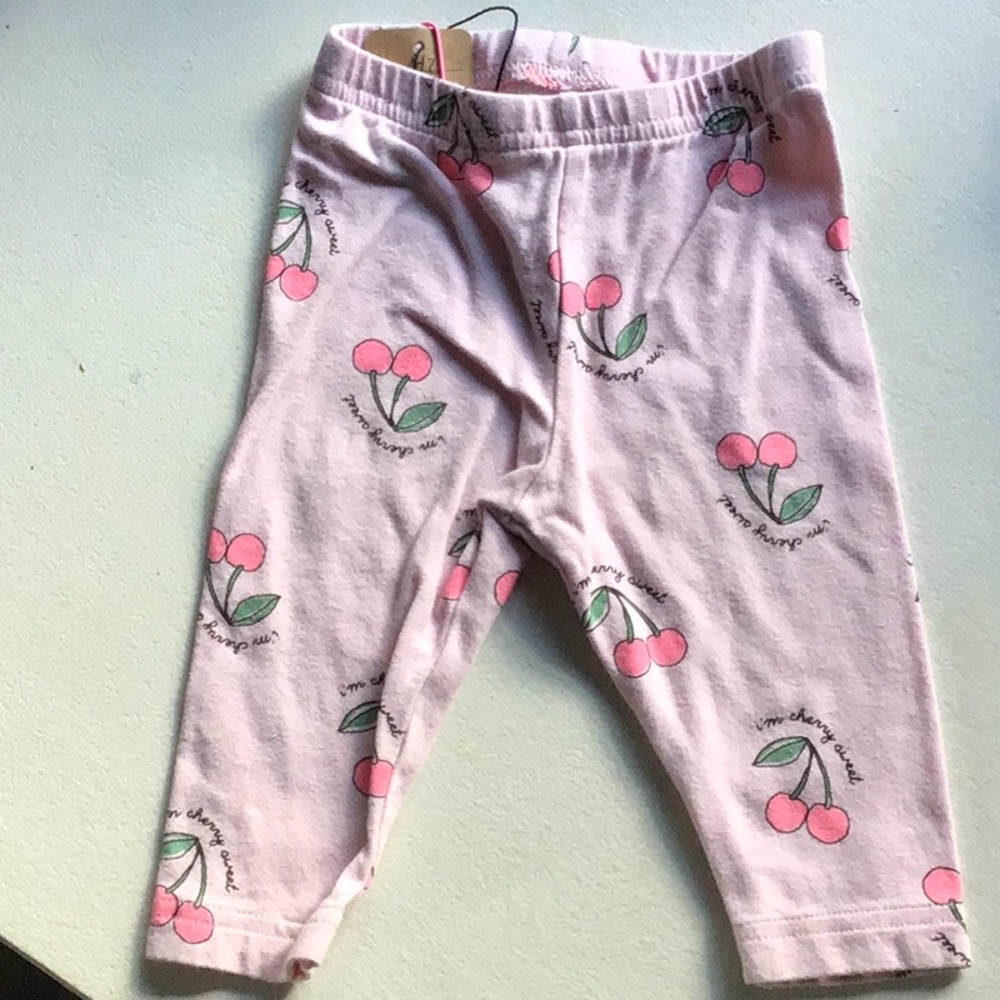 Carter's Pink Baby Leggings with Cherry Design